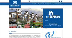 Desktop Screenshot of dkconstructionsbhopal.com